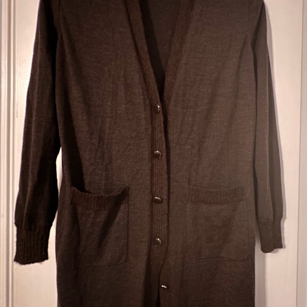 Hermes cardigan duster